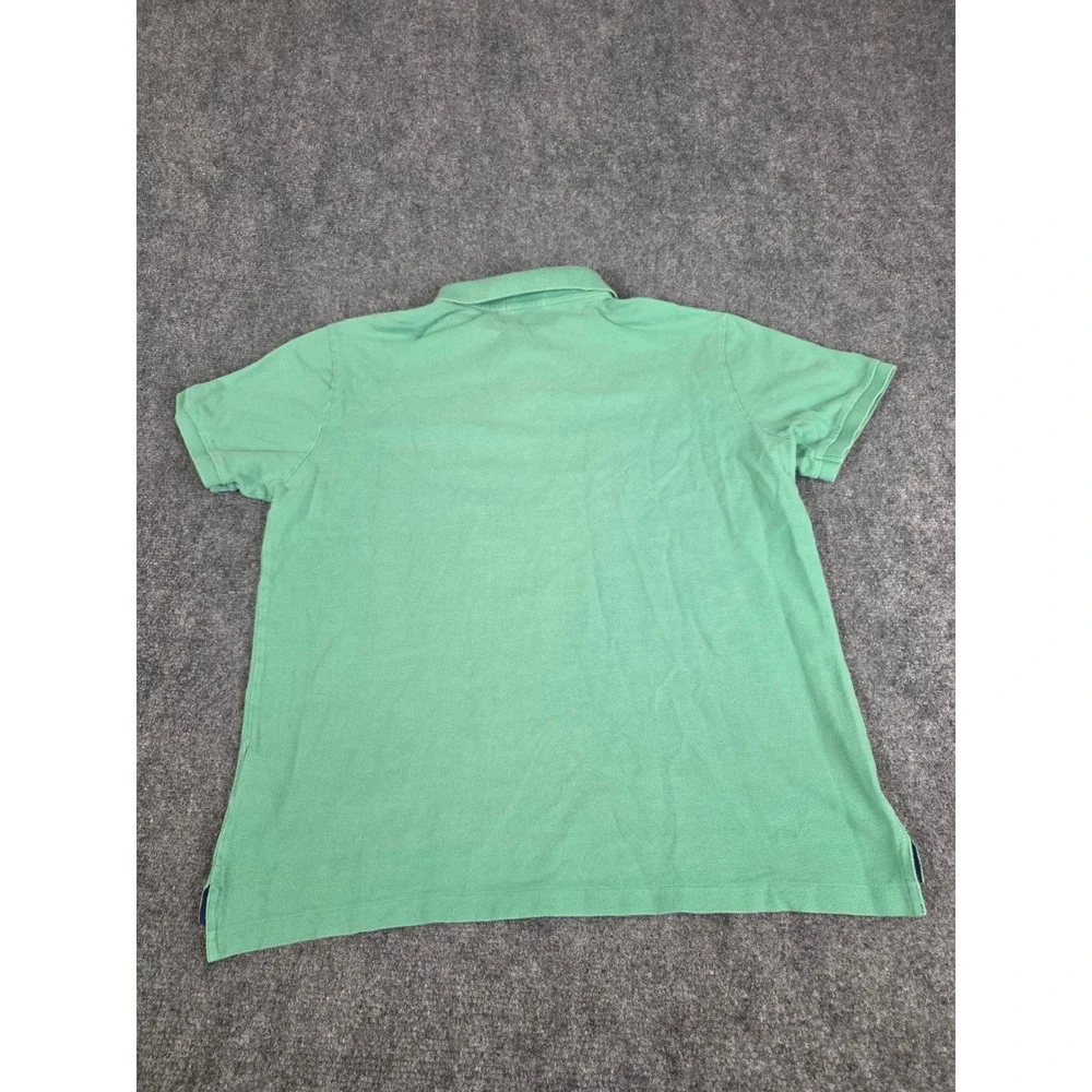 Polo Ralph Lauren Mens Green Triple Pony Custom Slim Fit‎ Polo Shirt Sz L Preppy
